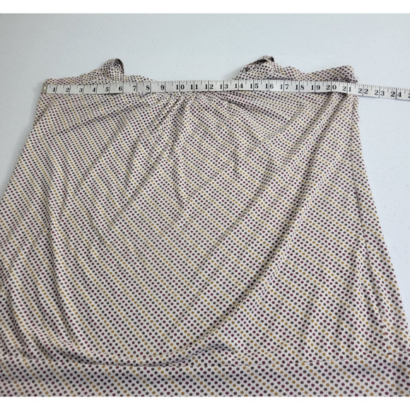 Vintage Maurices 90s Brown Mini Polka Dot Sleeveless Tank Top Women's Size 1X - Picture 3 of 9